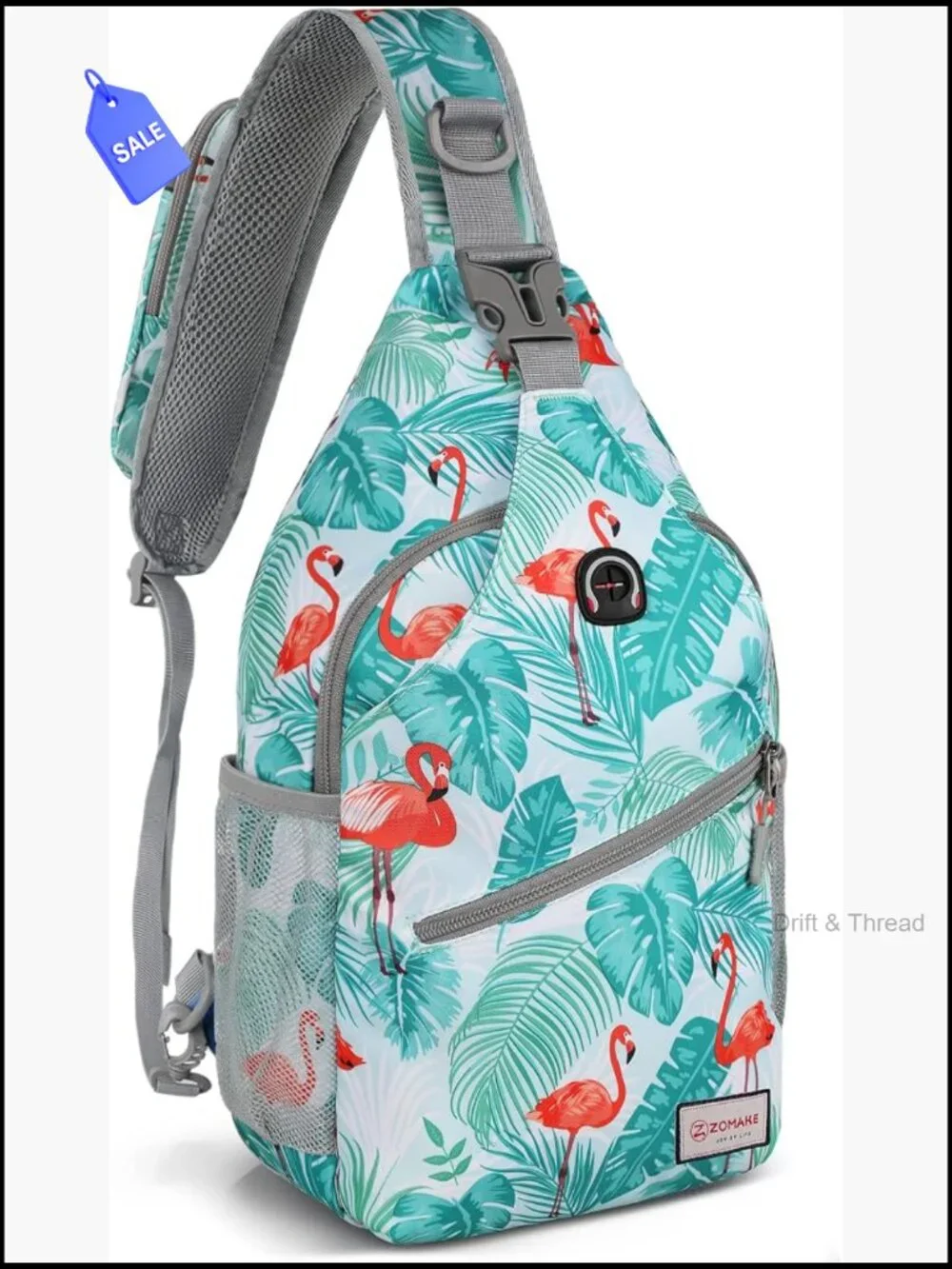 Sling Bag Water Resistant Anti Theft Crossbody Backpack Travel Hiking Daypack